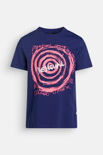 DESIGUAL T-Shirt blau
