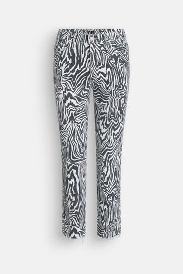 MOTHER Jeans slim gemustert