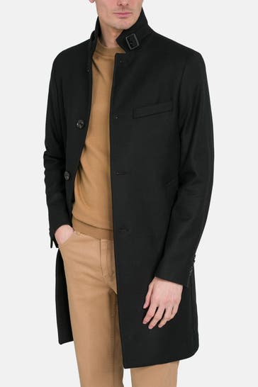 J.LINDEBERG Wollmix-Mantel 'Melton' schwarz