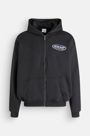 KARL KANI Sweatjacke schwarz