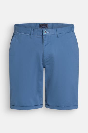 NEW ZEALAND AUCKLAND Chino-Shorts 'Whale Bay' azurblau