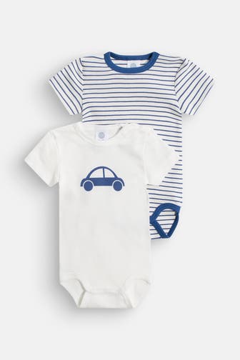SANETTA 2er-Pack Bodys gemustert