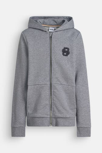 BOSS Sweatjacke grau