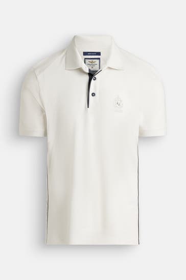AERONAUTICA MILITARE Polo-Shirt weiß