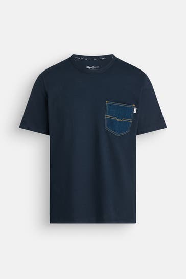 PEPE JEANS T-Shirt 'Amadeo' navy