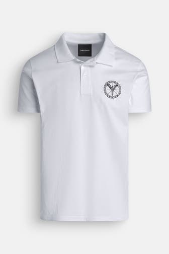 CARLO COLUCCI Polo-Shirt eisblau