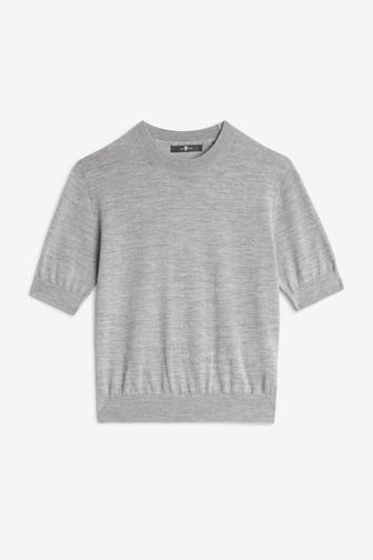 7 FOR ALL MANKIND Strickshirt grau