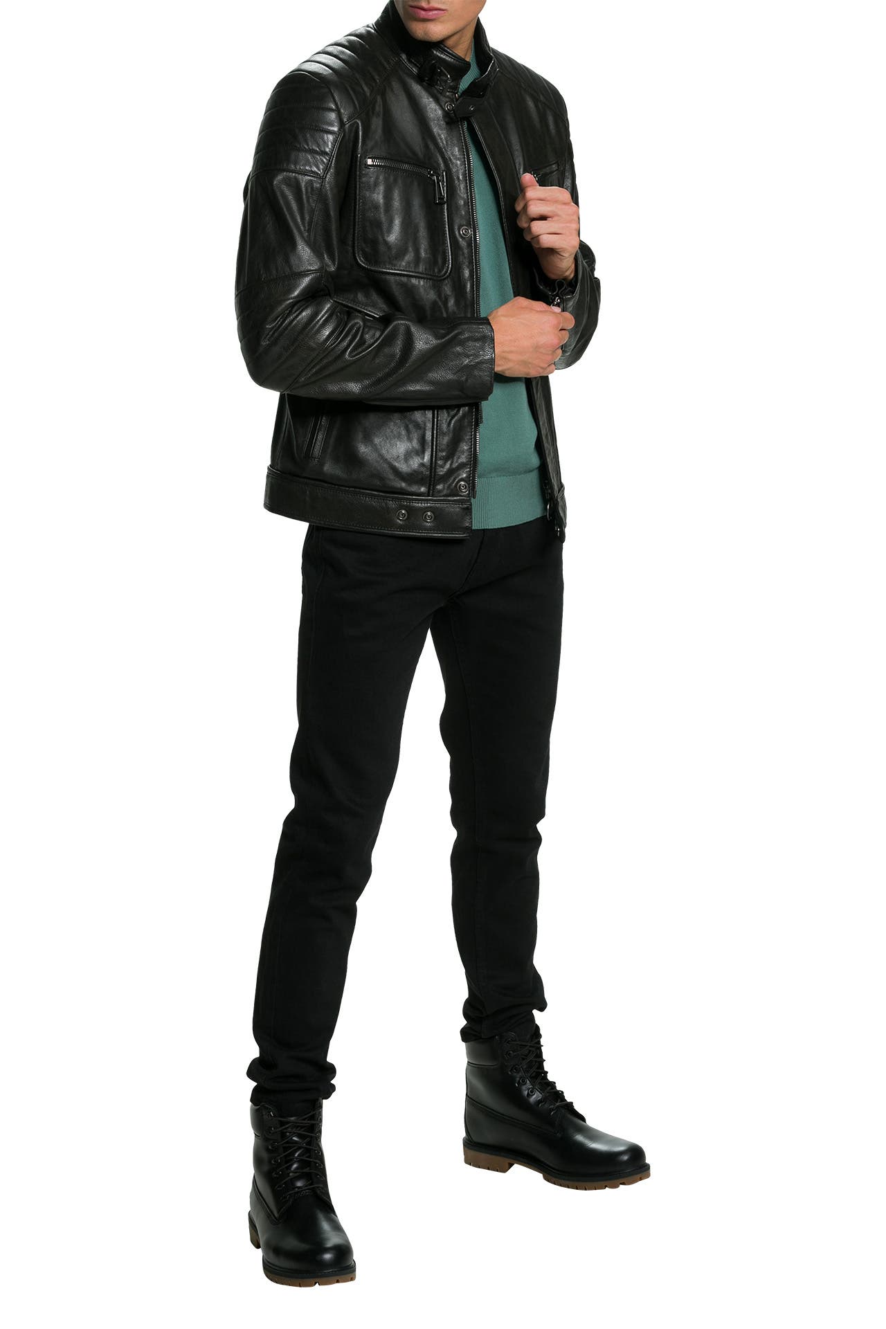 Lederjacke Weybridge schwarz BELSTAFF g nstig online kaufen