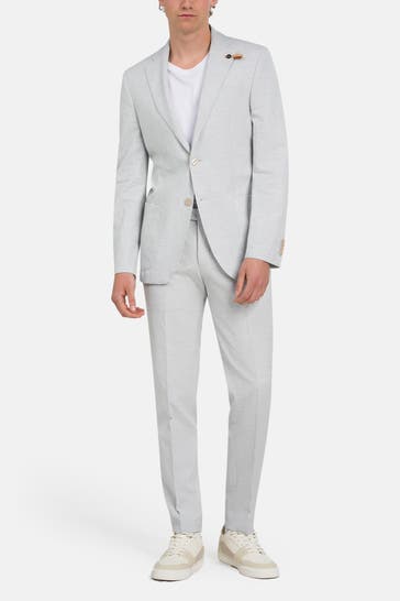 BALDESSARINI Leinenmix-Anzug 'Surello-Massa' hellblau