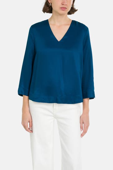 S.OLIVER BLACK LABEL Blusenshirt marine