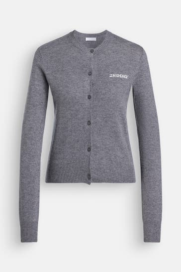 2NDDAY Strickjacke 'Vinny' grau