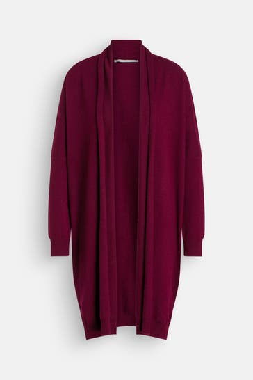 (THE MERCER) N.Y. Kaschmir-Strickjacke bordeaux
