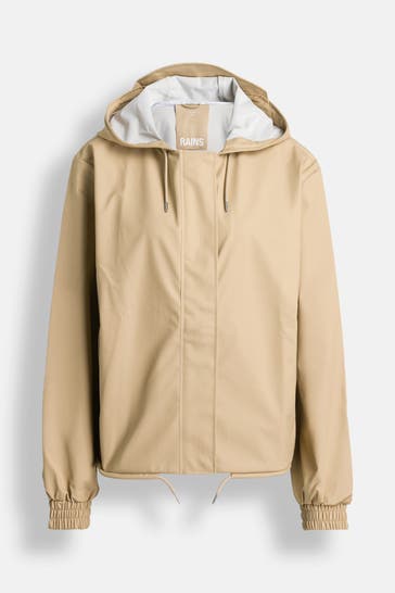 RAINS Regenjacke hellbraun