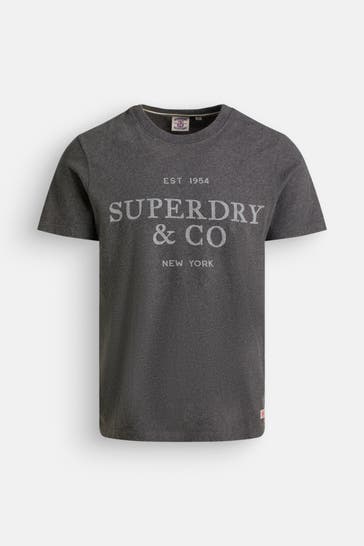 SUPERDRY T-Shirt dunkelgrau
