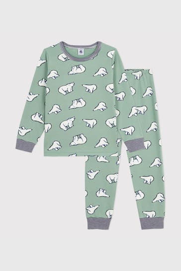 PETIT BATEAU Pyjama gemustert