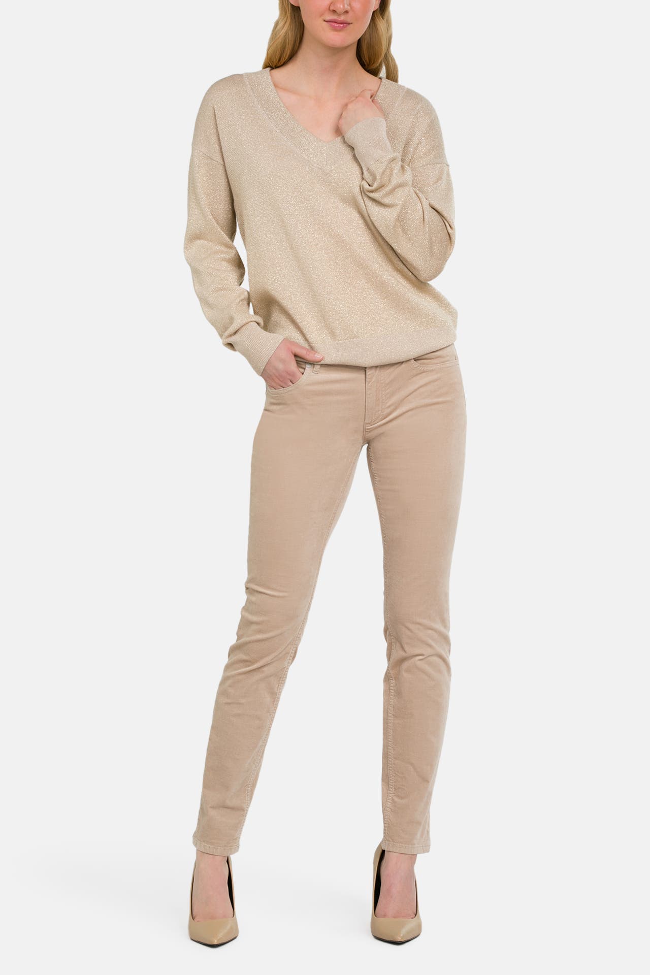 MARC O'POLO Jeans creme slim, Bild 1