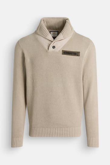 AERONAUTICA MILITARE Greige Knit Sweater
