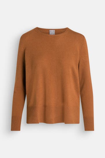 FTC Kaschmir-Pullover dunkelbraun
