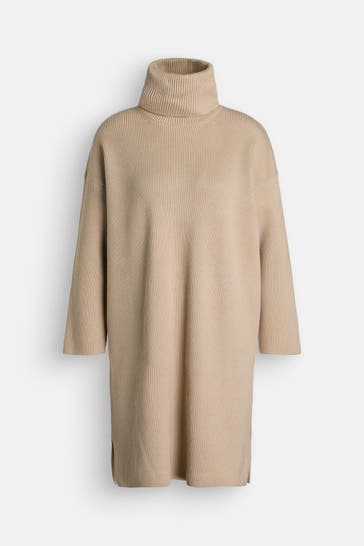 BARBOUR Strickkleid beige