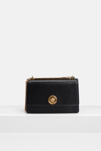 VERSACE Schultertasche schwarz