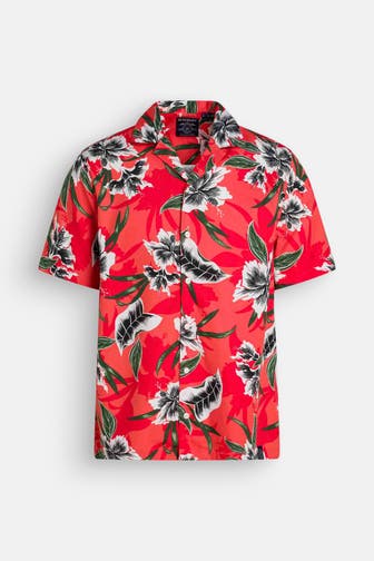 SUPERDRY Kurzarmhemd mehrfarbig