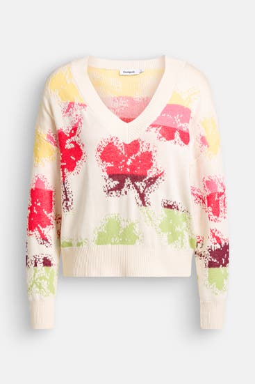 DESIGUAL - Strickpullover gemustert