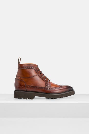 MELVIN & HAMILTON Leder-Boots 'Matthew 9' cognac