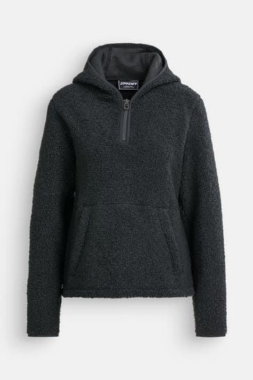 SPYDER Fleece-Hoodie 'Cloud' schwarz