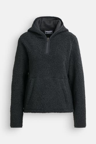 SPYDER Fleece-Hoodie 'Cloud' schwarz