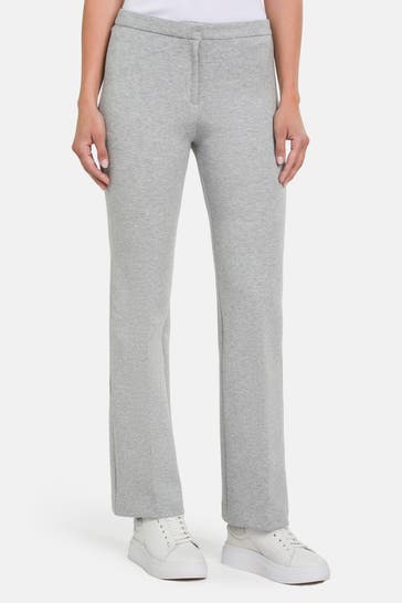 MARC O'POLO Sweat-Stoffhose hellgrau