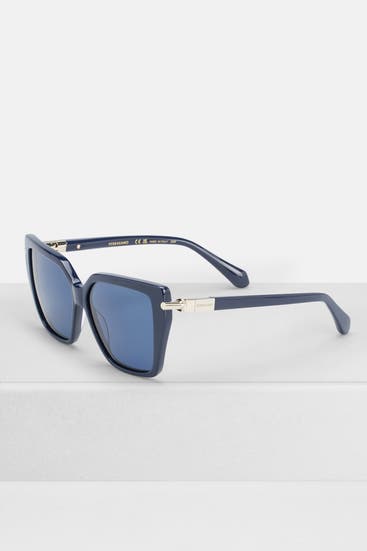 FERRAGAMO - Sonnenbrille dunkelblau