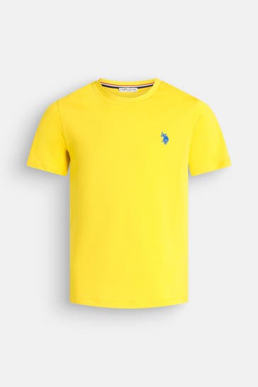 U.S. POLO ASSN. T-Shirt 'Sand' zitronengelb