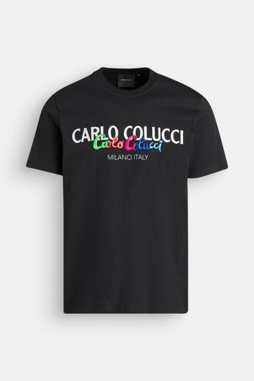 CARLO COLUCCI T-Shirt schwarz