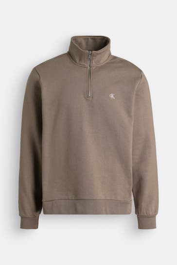 CALVIN KLEIN Sweat-Troyer taupe
