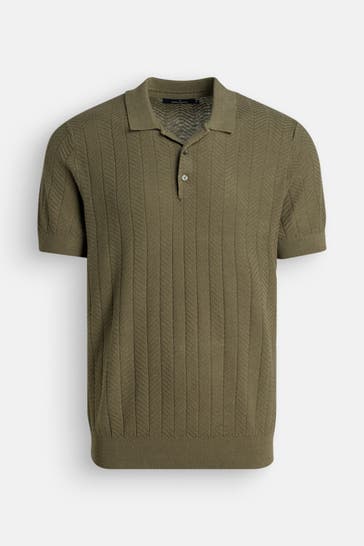 HECHTER Paris Leinenmix-Polo oliv