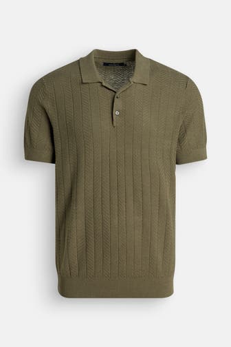 HECHTER Paris Leinenmix-Polo oliv