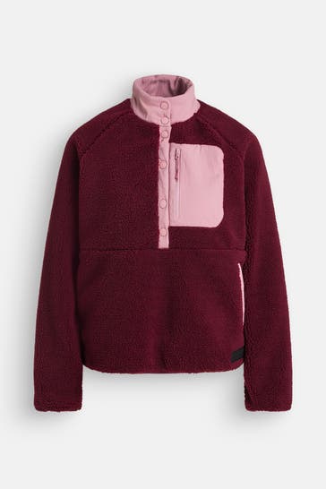 TED BAKER Fleece-Troyer zweifarbig