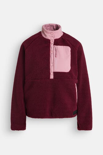 TED BAKER Fleece-Troyer zweifarbig