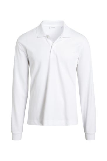 SEIDENSTICKER - Langarm-Polo weiß