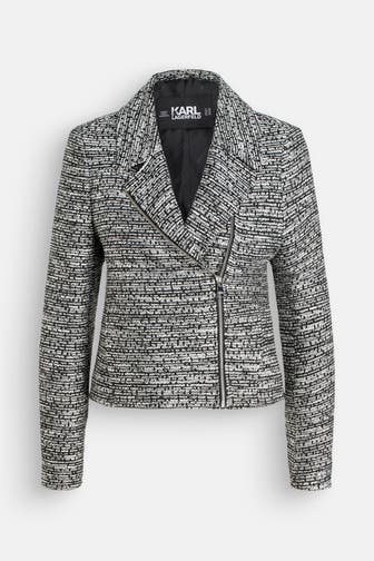 KARL LAGERFELD Blazerjacke schwarz-weiß