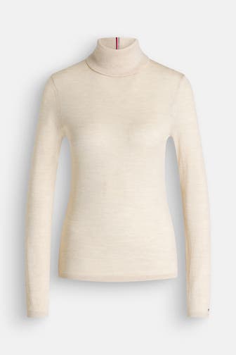 TOMMY HILFIGER Rollkragenpullover beige