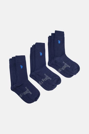 U.S. POLO ASSN. 9er-Pack Socken navy