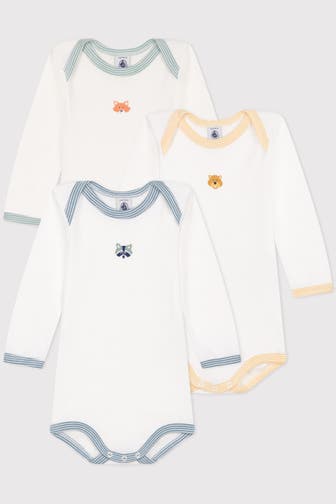 PETIT BATEAU 3er-Pack Bodies mehrfarbig