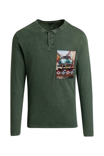 DESIGUAL Longsleeve 'Ventura' oliv