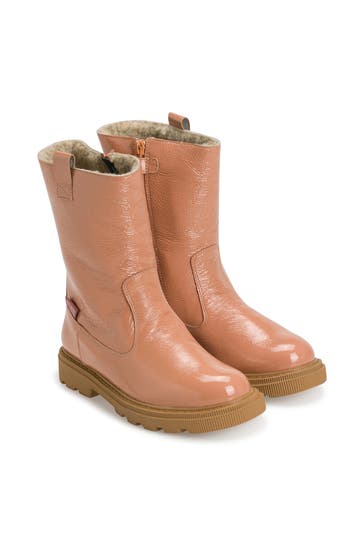 NATURINO Lederstiefel 'Sylty' altrosa