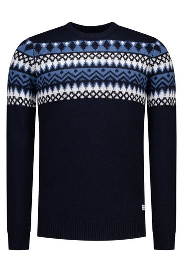 NEW ZEALAND AUCKLAND Wollmixpullover gemustert