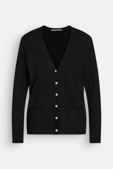 (THE MERCER) N.Y. Kaschmir-Strickjacke schwarz