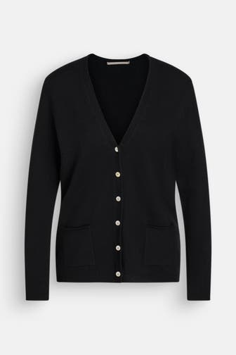 (THE MERCER) N.Y. Kaschmir-Strickjacke schwarz