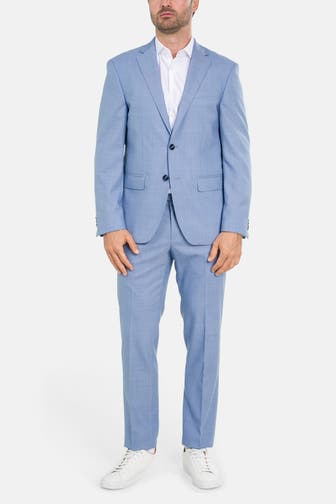 HECHTER Paris Wollmix-Anzug 'Juni' hellblau