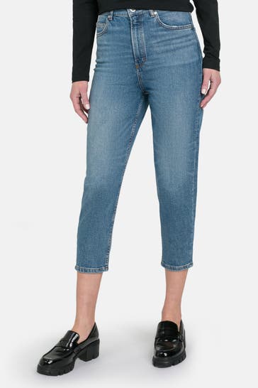 MARC O'POLO Capri-Jeans blau slim